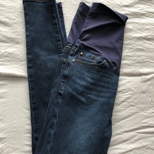 Dark Wash Maternity Jeans Size 24 PinkBlush